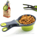 Pet Food Spoon Collapsible Silicone Measuring Cup